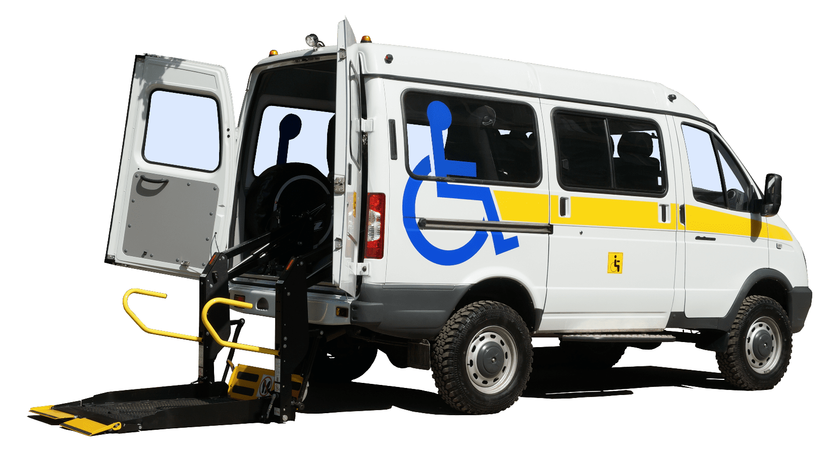Автомобили для перевозки инвалидов c задним подъемником